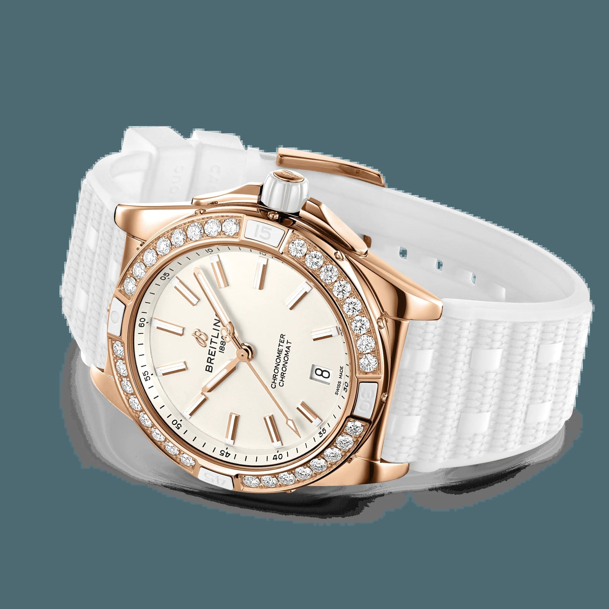 Super Chronomat Automatic 38 Origins, Small Scale Traceable 18K Red Gold, 32 Lab-Grown Diamonds, Ref# R17356531G1S1, Unworn 2024