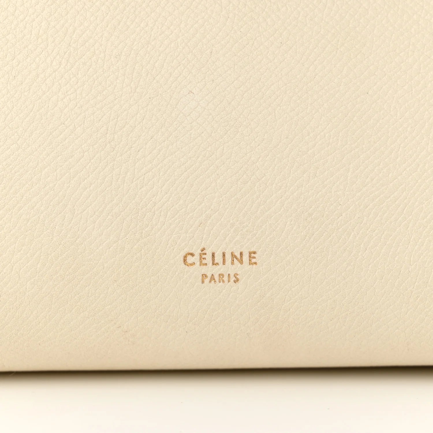 Grained Calfskin Micro Belt Bag White