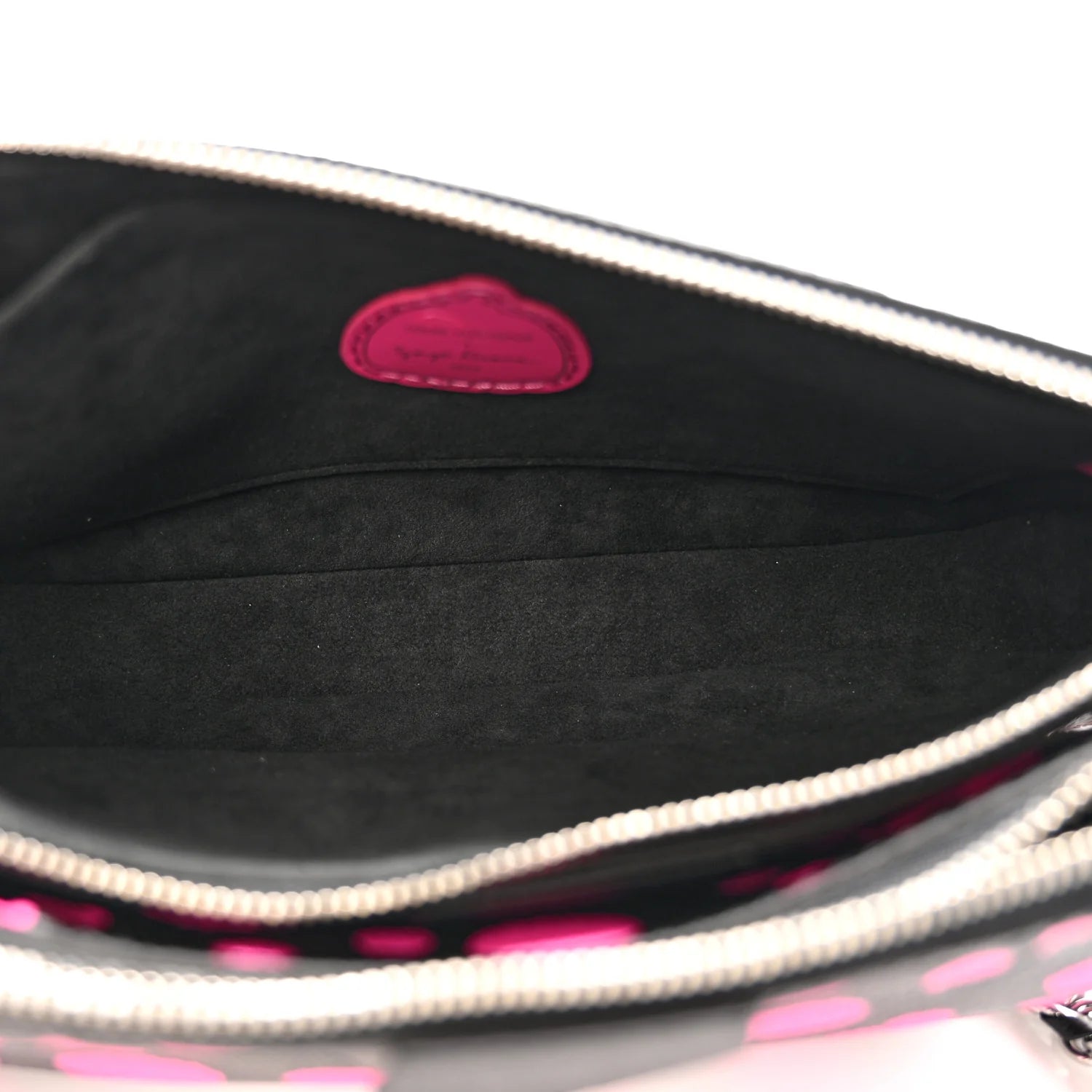 LV X YK Empreinte Multi Pochette Accessories Black Fuchsia
