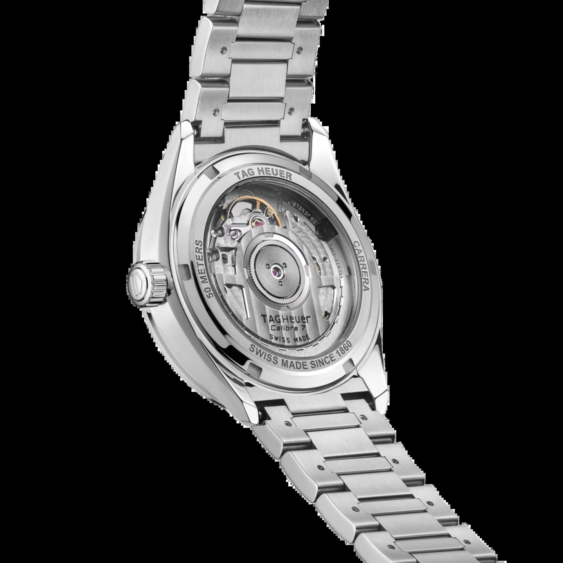 Unworn  Carrera Calibre 7 Date, Stainless Steel and Diamonds, 36Mm, Ref# WBN2317.BA0001, Box & Papers