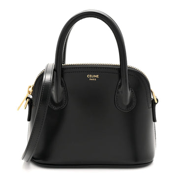 Shiny Calfskin Mini Honorine Bag Black