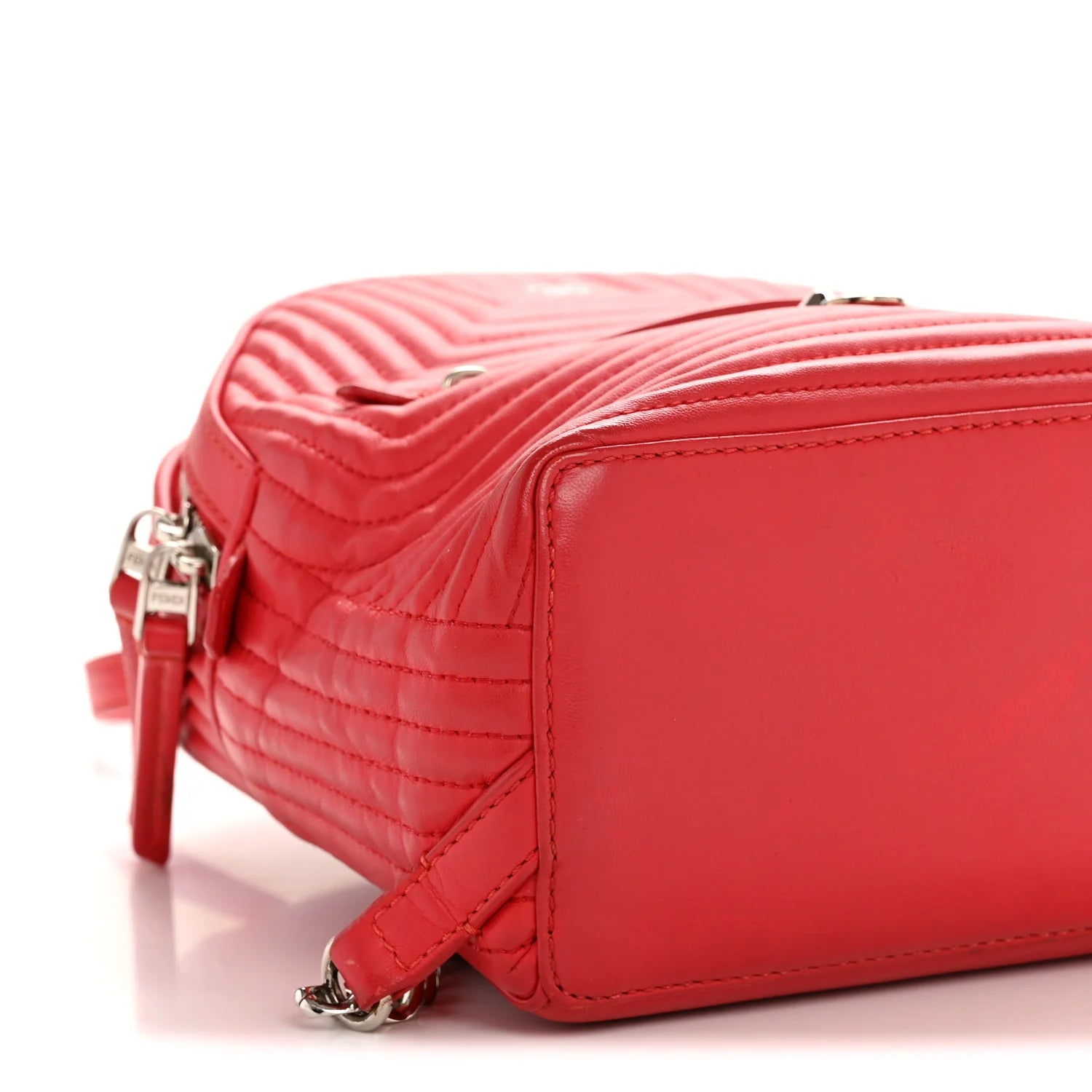 Shiny Nappa Trapuntata Mini Backpack Papavero