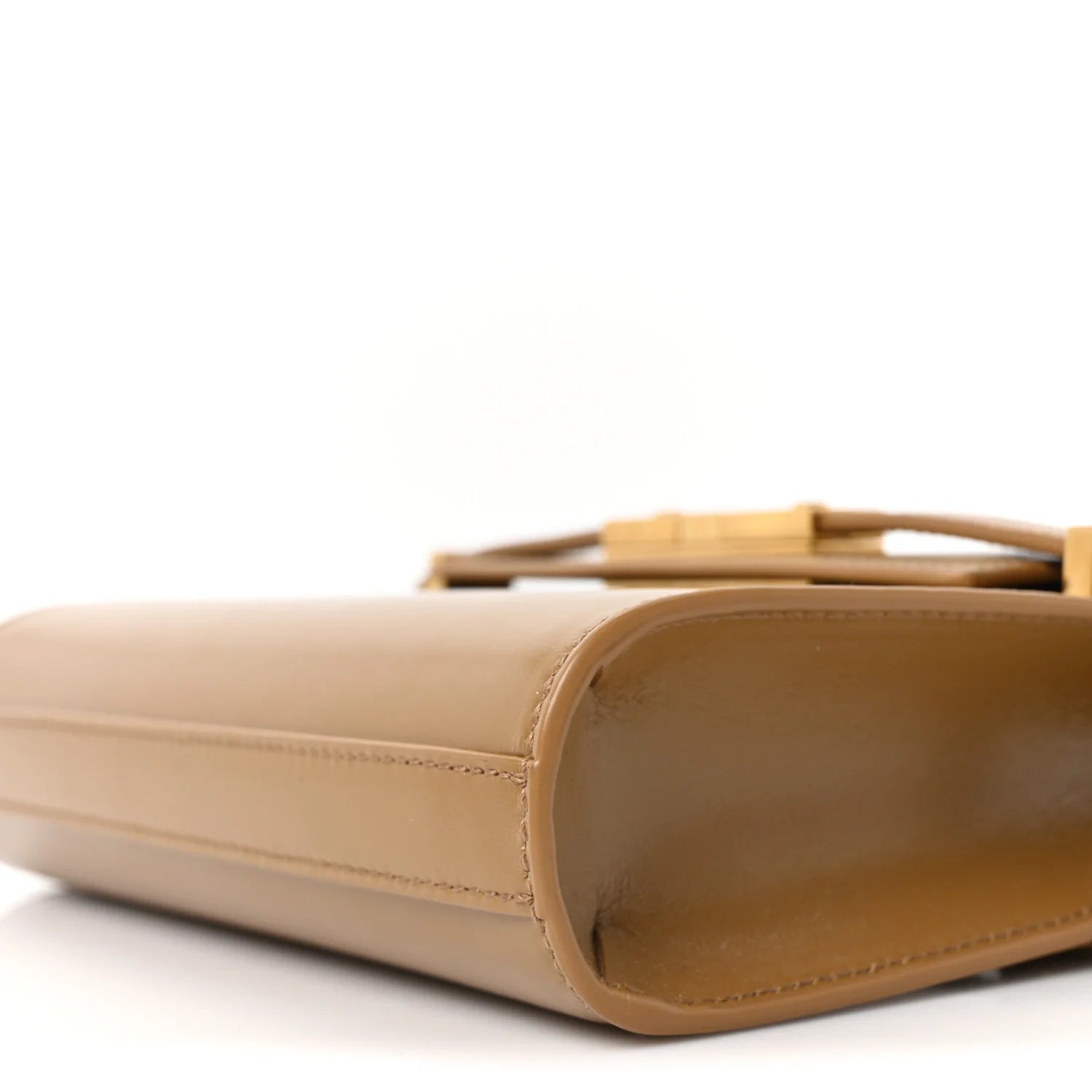 Smooth Calfskin Mini Manhattan Shoulder Bag Tabac Brown