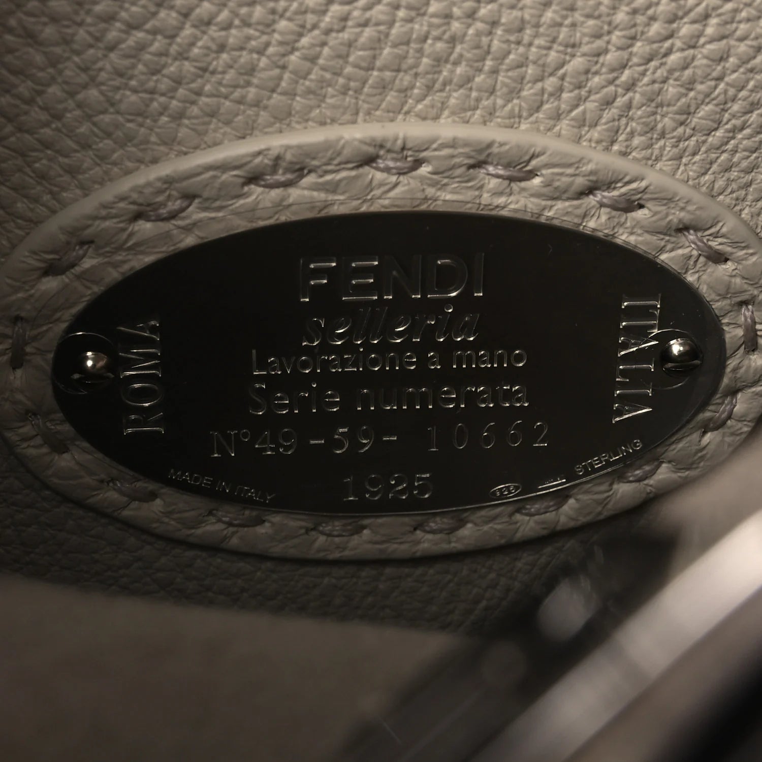 Cuoio Romano Selleria Chamois Small Peekaboo I SEE U Satchel Corda Camelia Cipria