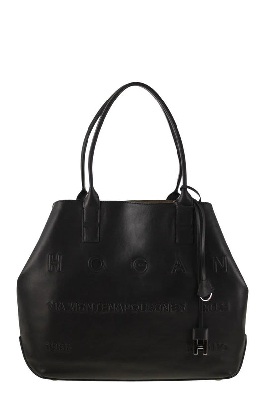 MEDIUM LEATHER SHOPPING BAG