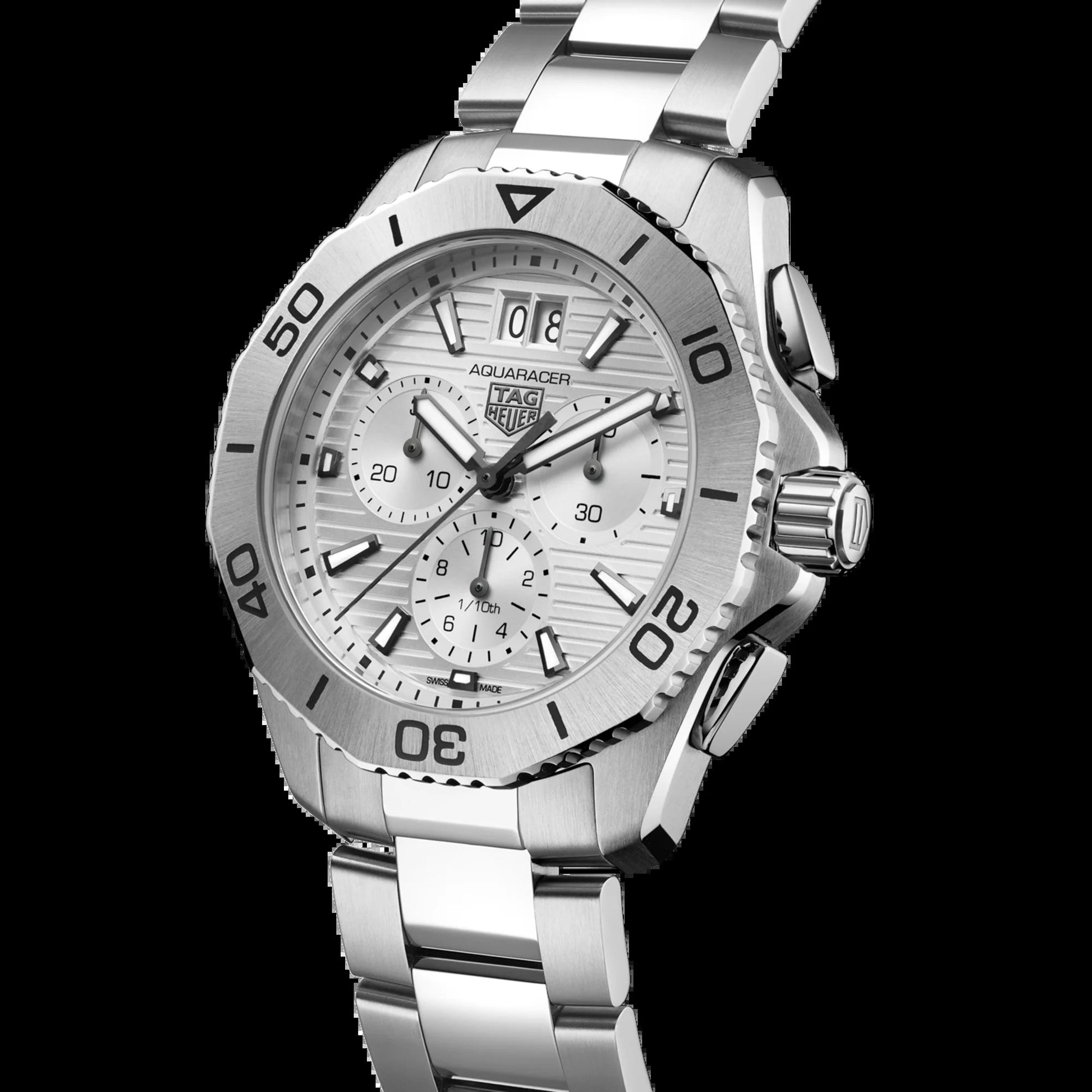 Unworn  Aquaracer Professional 200 Chronograph, Stainless Steel, Ref# CBP1111.BA0627, Box & Papers