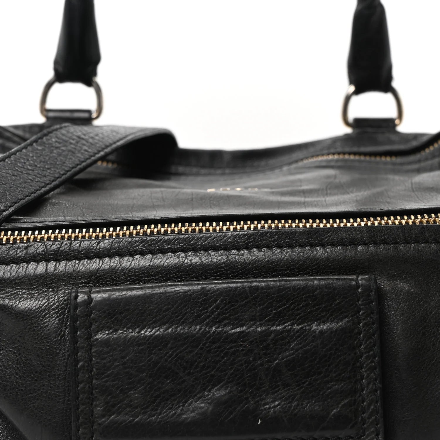 Sugar Goatskin Large Pandora Black