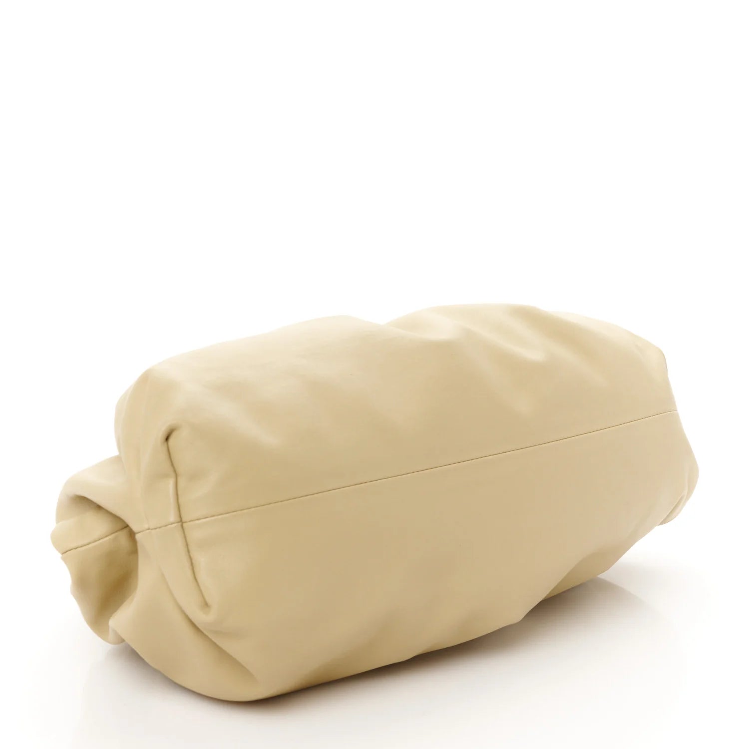 Smooth Butter Calf the Pouch Oversized Clutch Tapioca