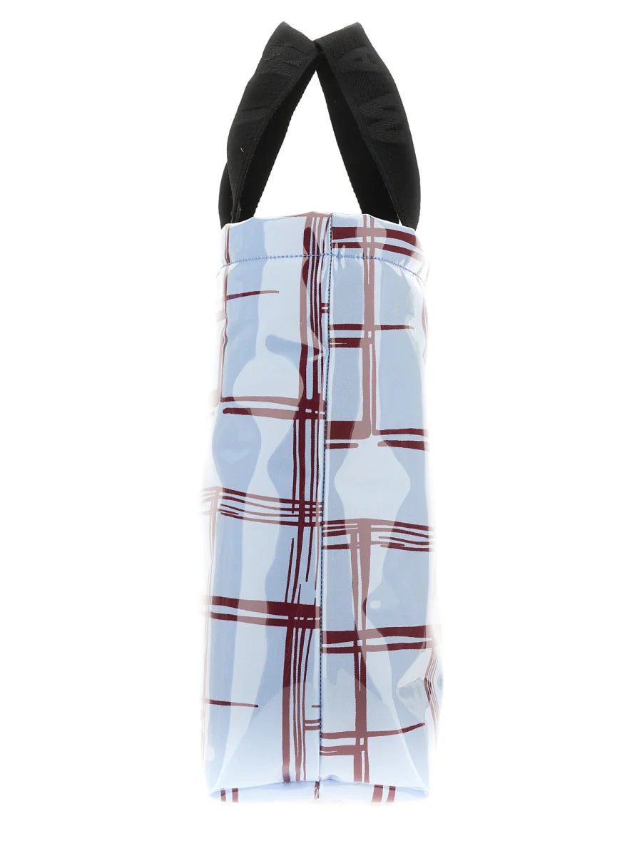 COATED CANVAS TOTE BAG