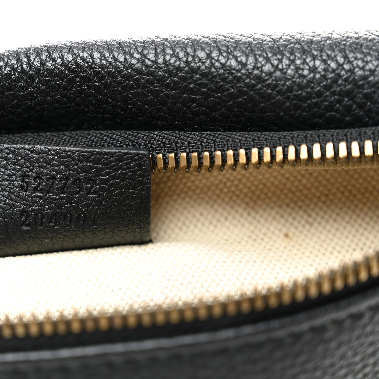 Grained Calfskin Small Logo Belt Bag Black
