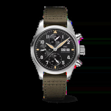 Unworn  Pilot'S Watch Spitfire Chronograph, Stainless Steel, 41Mm, Ref# IW387901, Box and Papers