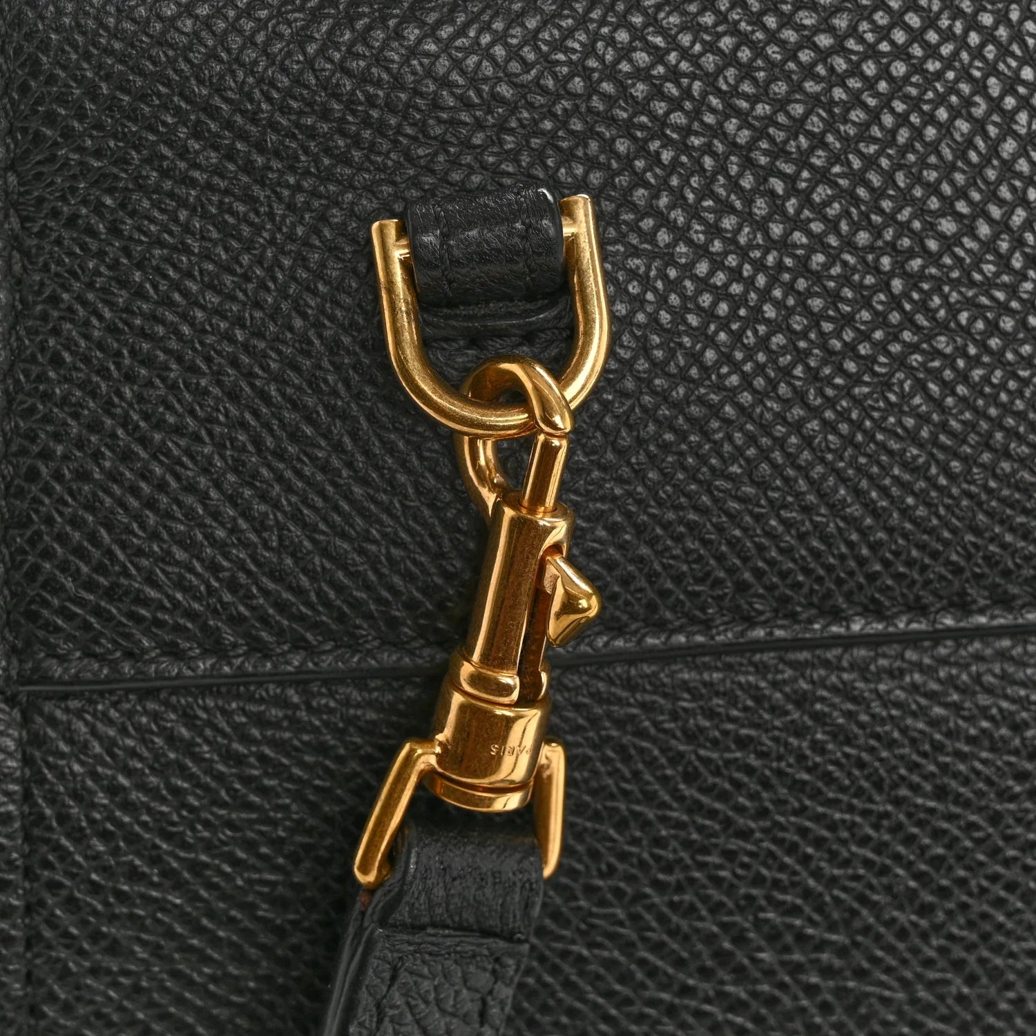 Grained Calfskin Nano Belt Bag Black