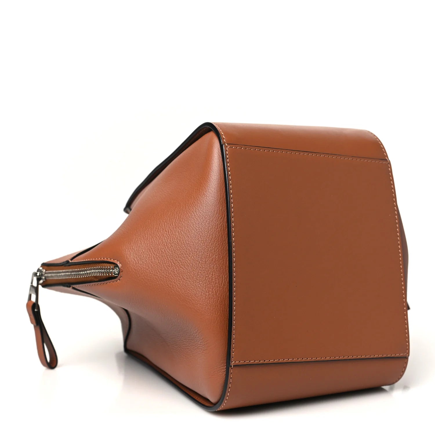 Soft Grained Calfskin Compact Hammock Shoulder Bag Toffee