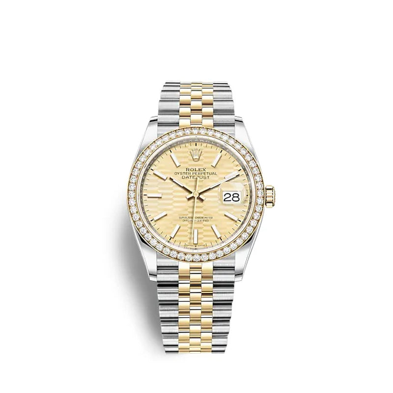 Datejust 36 Oystersteel and Yellow Gold Ref# 126283RBR-0025