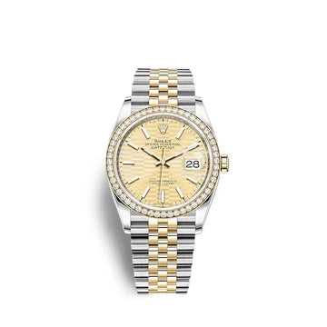 Datejust 36 Oystersteel and Yellow Gold Ref# 126283RBR-0025
