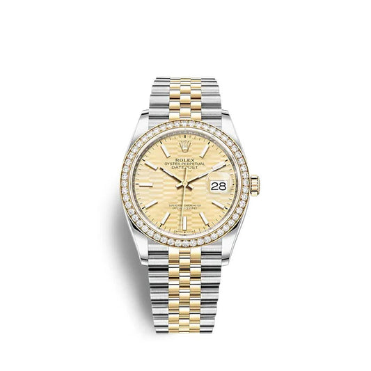 Datejust 36 Oystersteel and Yellow Gold Ref# 126283RBR-0025