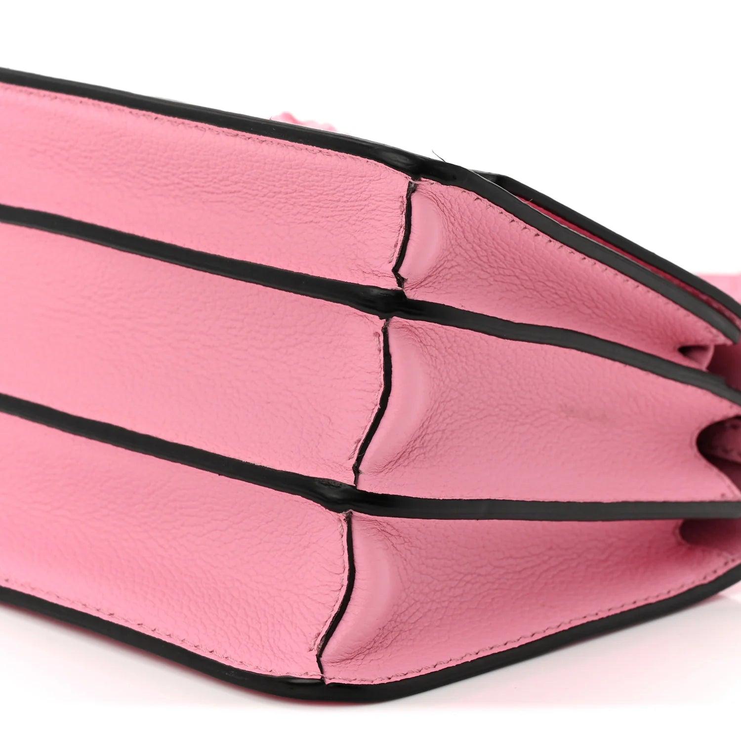 Grained Calfskin La Medusa Flap Shoulder Bag Pink