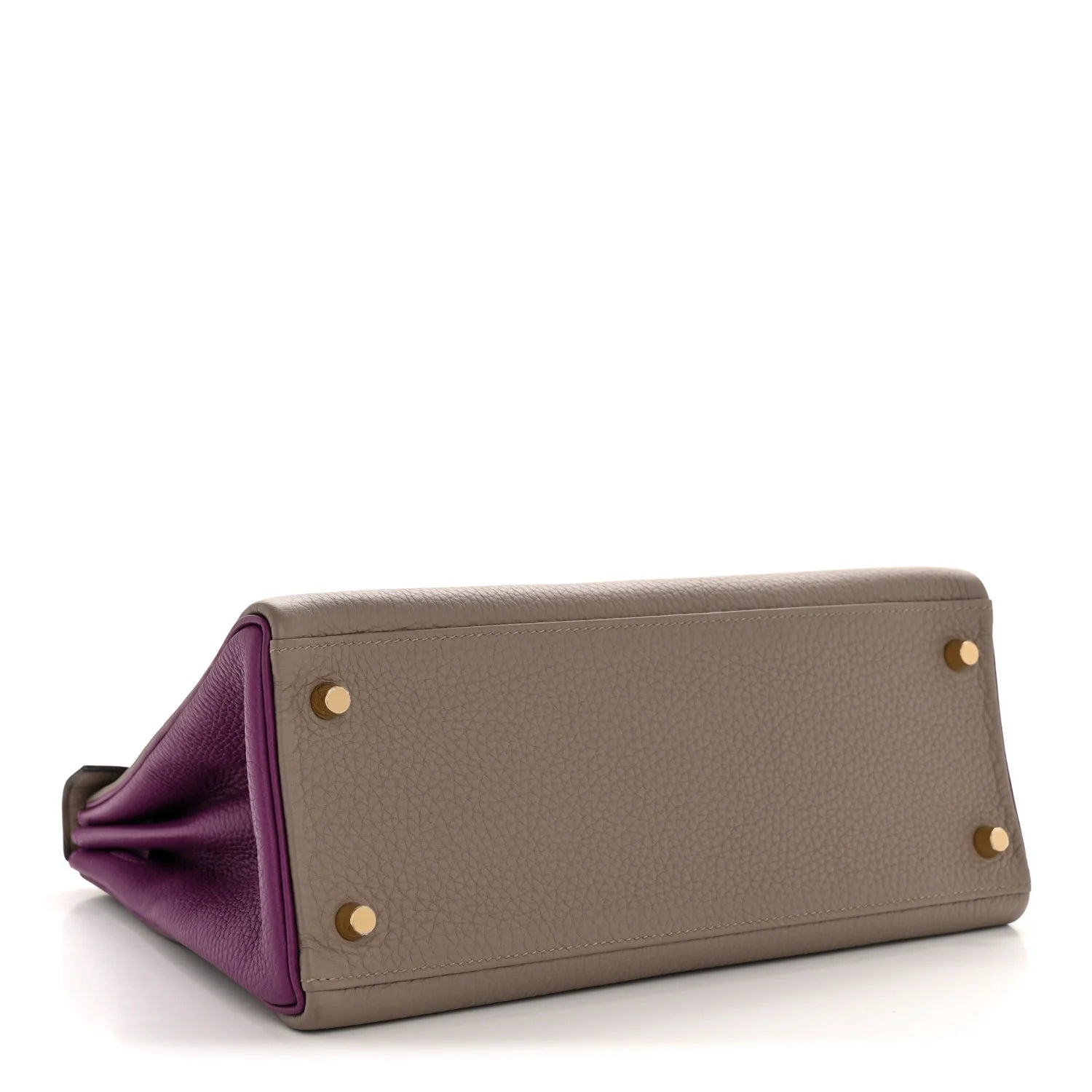 Togo Horseshoe Kelly Retourne 28 Gris Asphalte Anemone