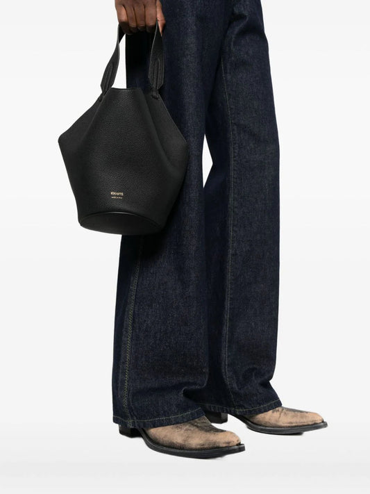 LOTUS MINI LEATHER BUCKET BAG