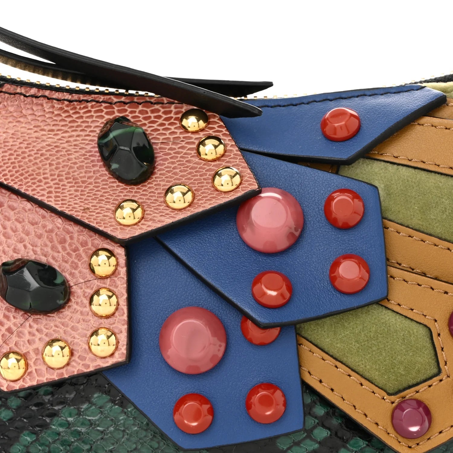 Snakeskin the Falcon Crossbody Bag Teal