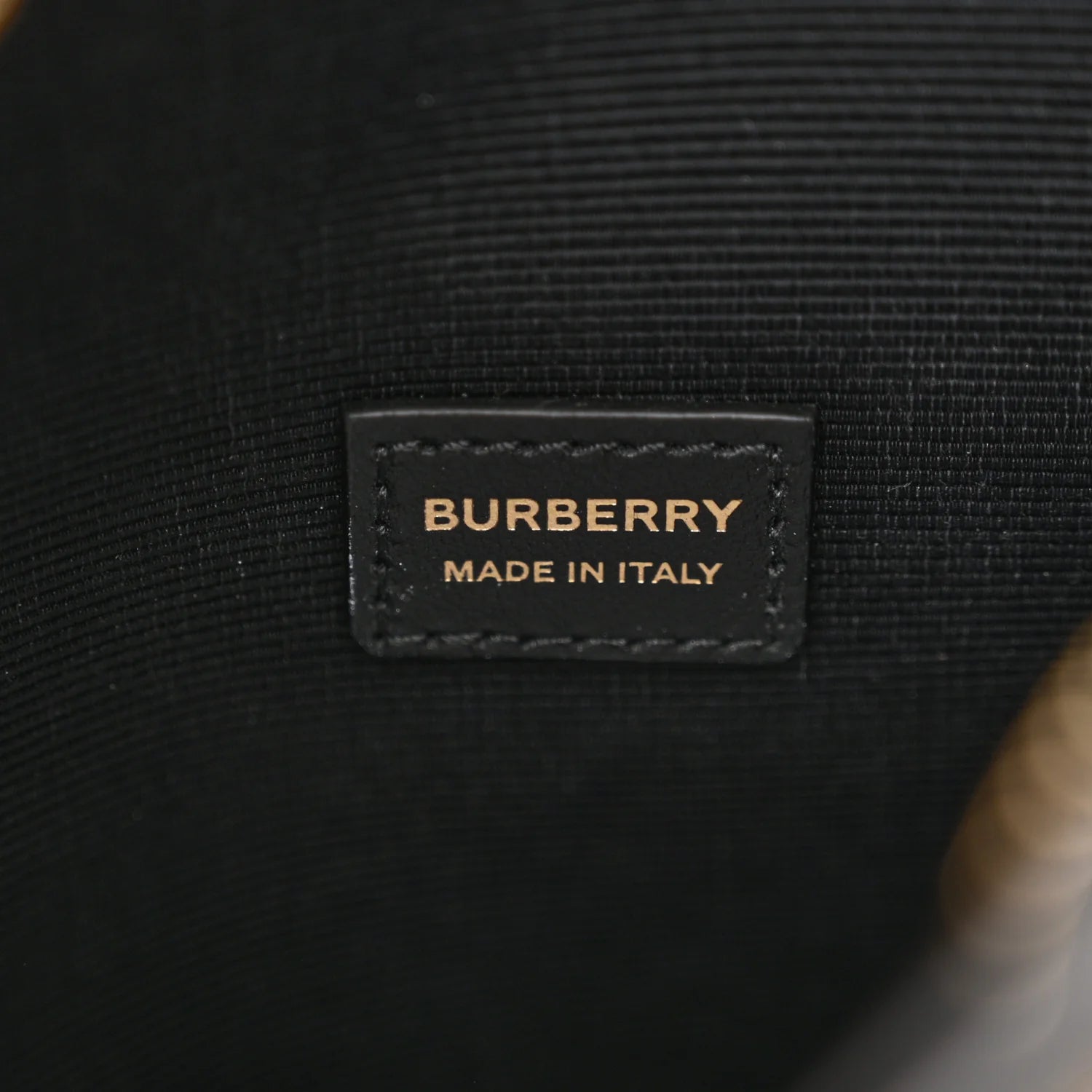 Vintage Check Canvas Calfskin Louise Bag Archive Beige Black