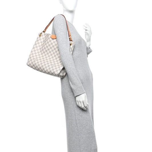 Damier Azur Graceful PM Rose Ballerine