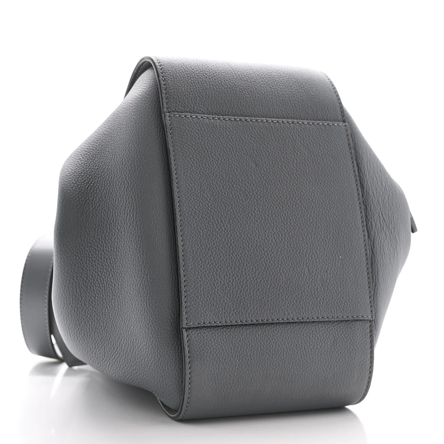 Grained Calfskin Small Hammock Shoulder Bag Asphalt