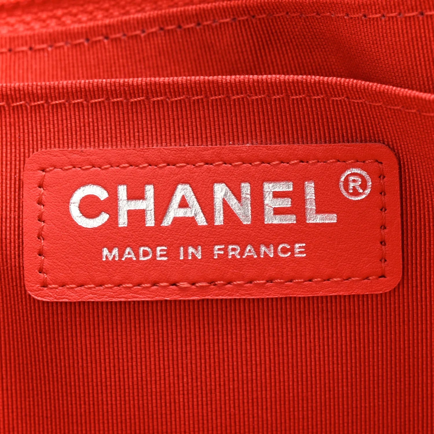 Silk Chain Printed Medium Single Flap Red