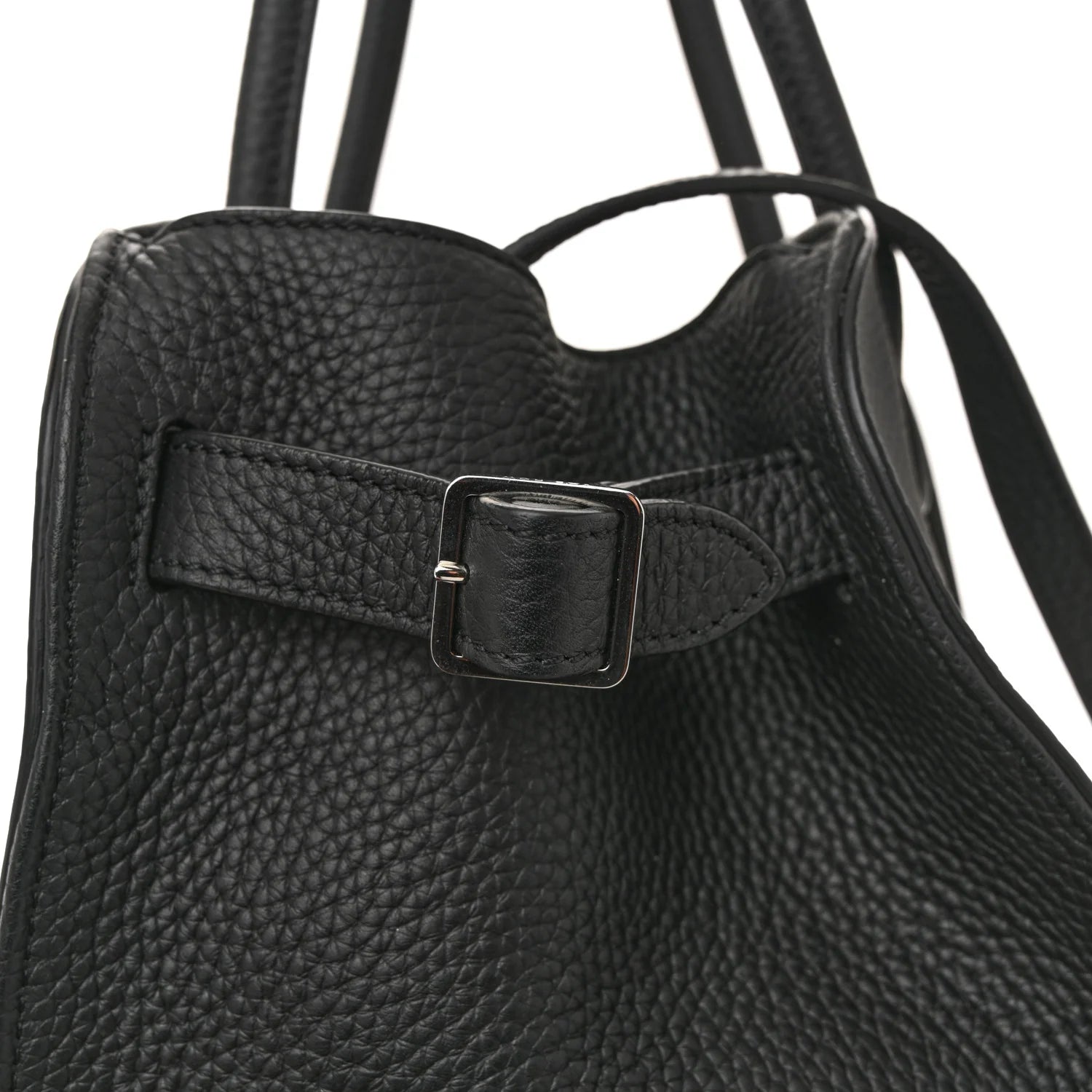 Grained Calfskin Soft Margaux 10 Bag Black