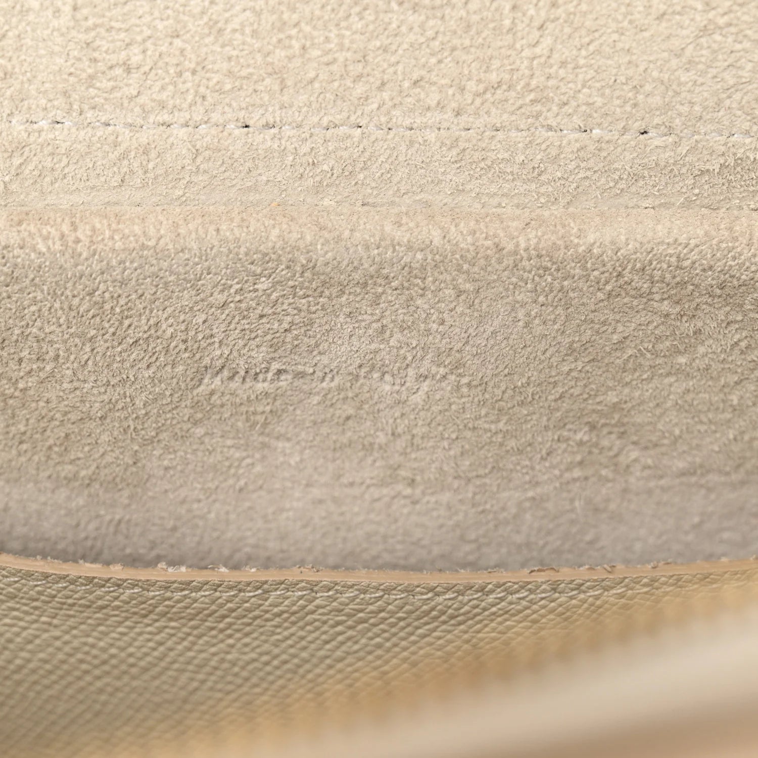 Grained Calfskin Micro Belt Bag White