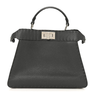 Cuoio Romano Selleria Chamois Small Peekaboo I SEE U Satchel Asfalto Camelia