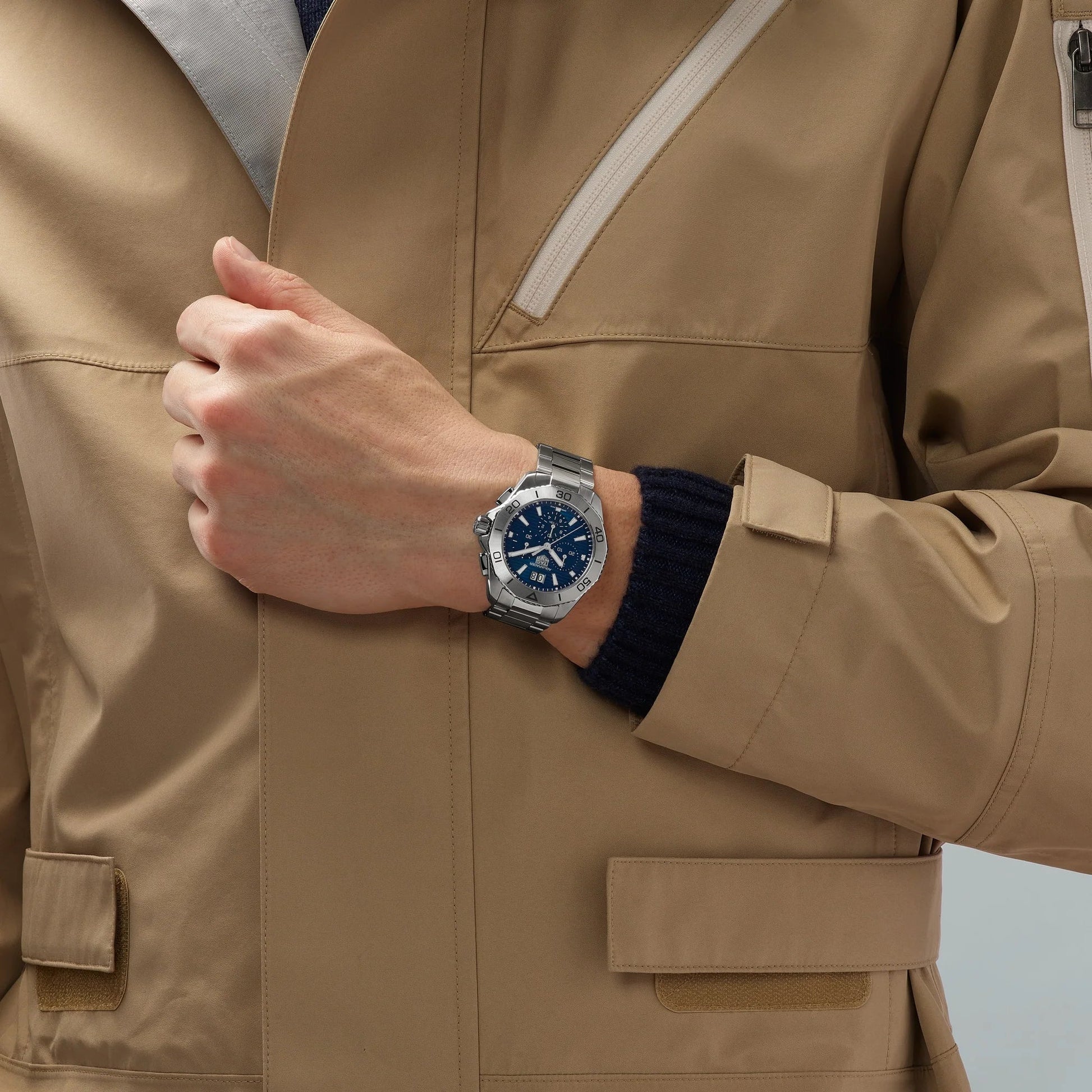 Unworn  Aquaracer Professional 200 Chronograph, Stainless Steel, Ref# CBP1113.BA0627, Box & Papers