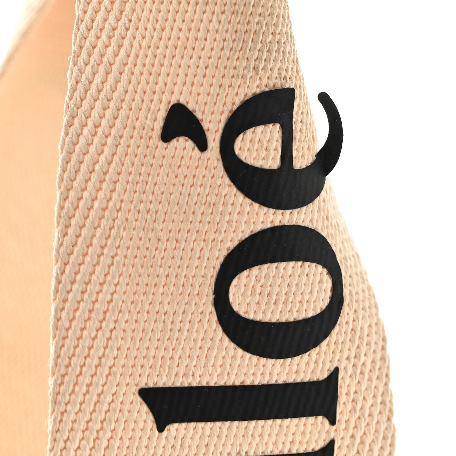 Cotton Calfskin Large Woody Ribbon Tote White Brown