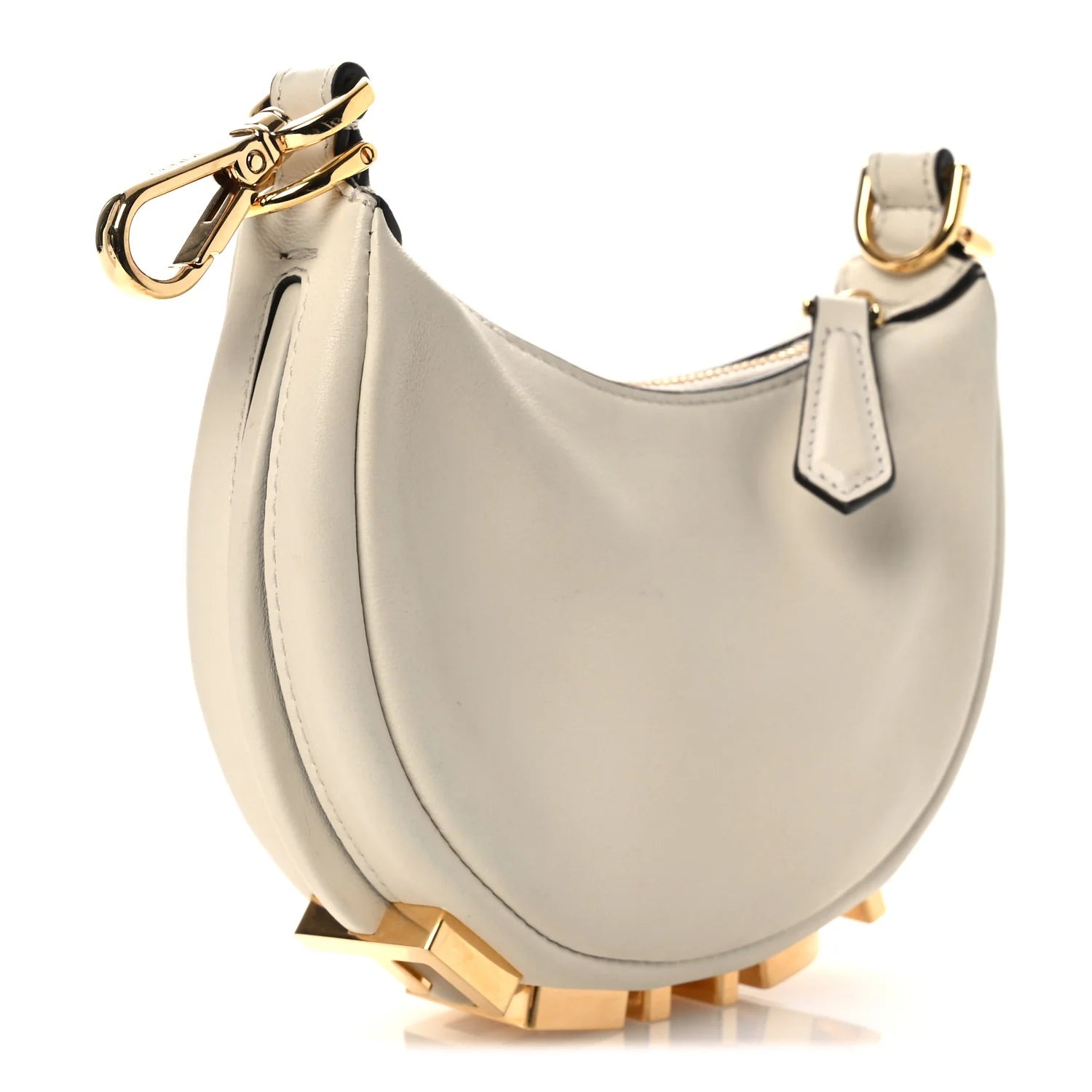 Vitello Grace Matte Nano graphy Hobo Charm White Ice