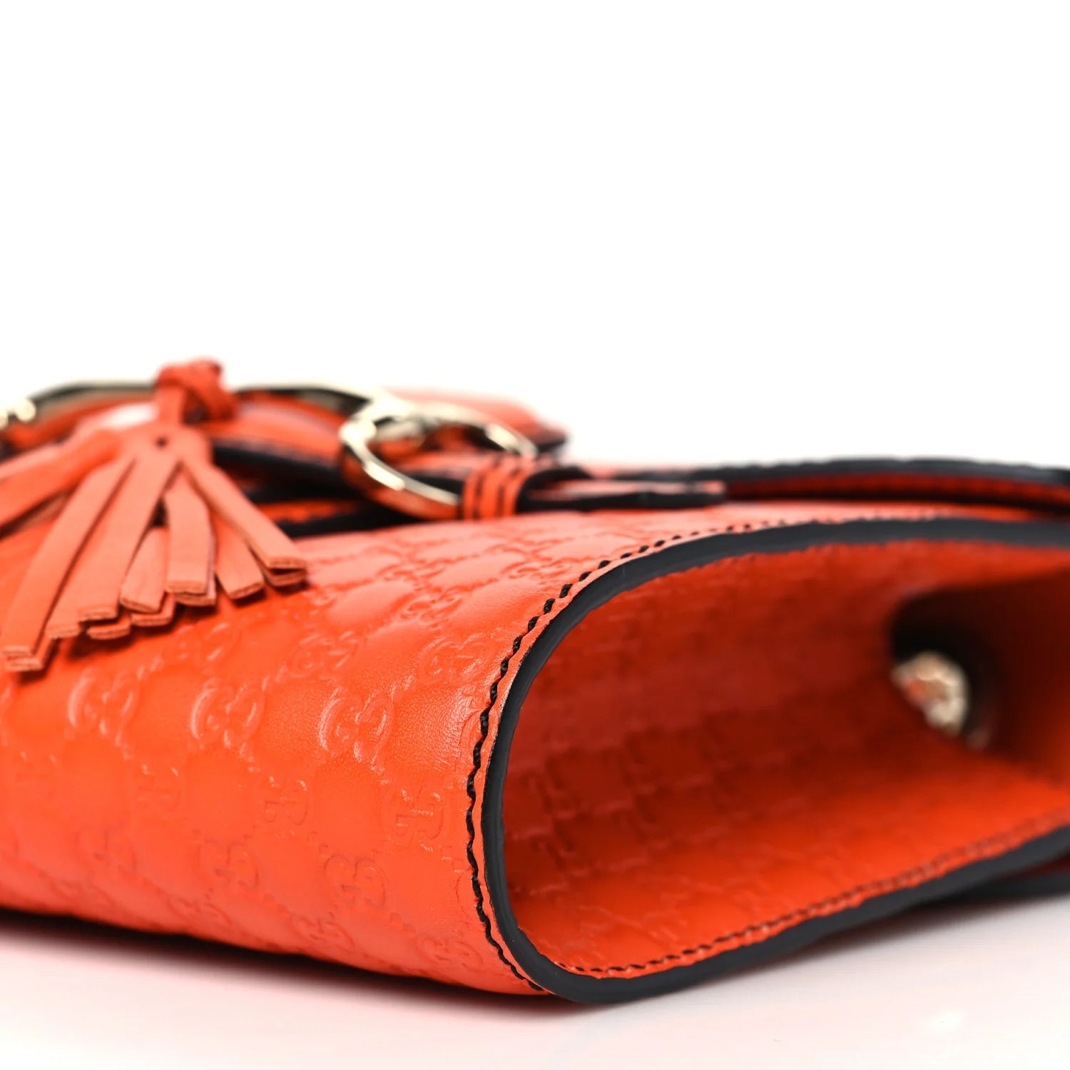 Soft Microssima Mini Emily Chain Shoulder Bag Sun Orange