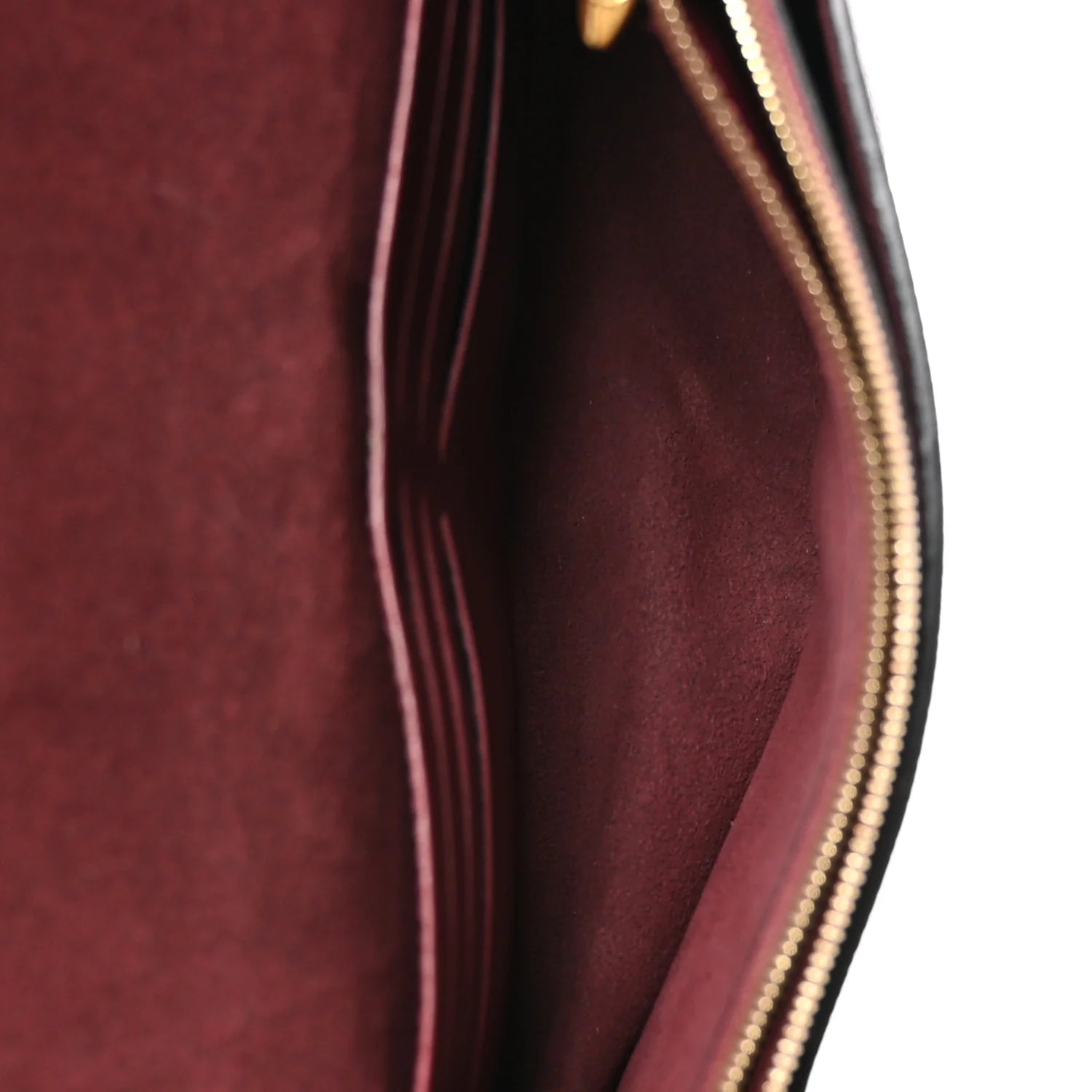 Damier Ebene Vavin Chain Wallet Red