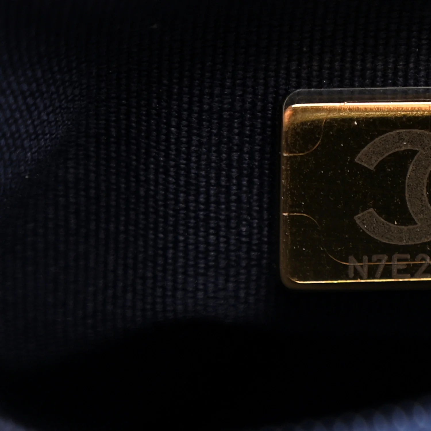 Shiny Aged Calfskin Quilted Nano Kelly Shopper Dark Blue