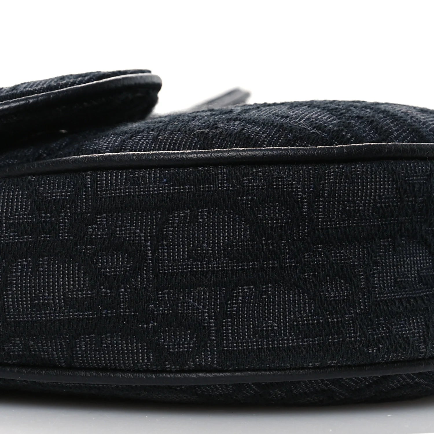 Oblique Mens Saddle Bag Black Blue