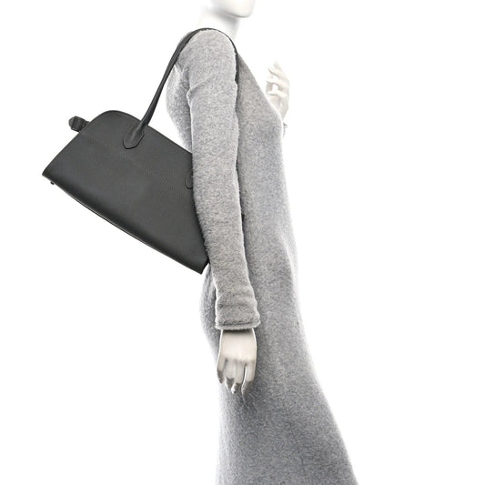 Matte Grained Calfskin EW Margaux 12 Timouse Grey