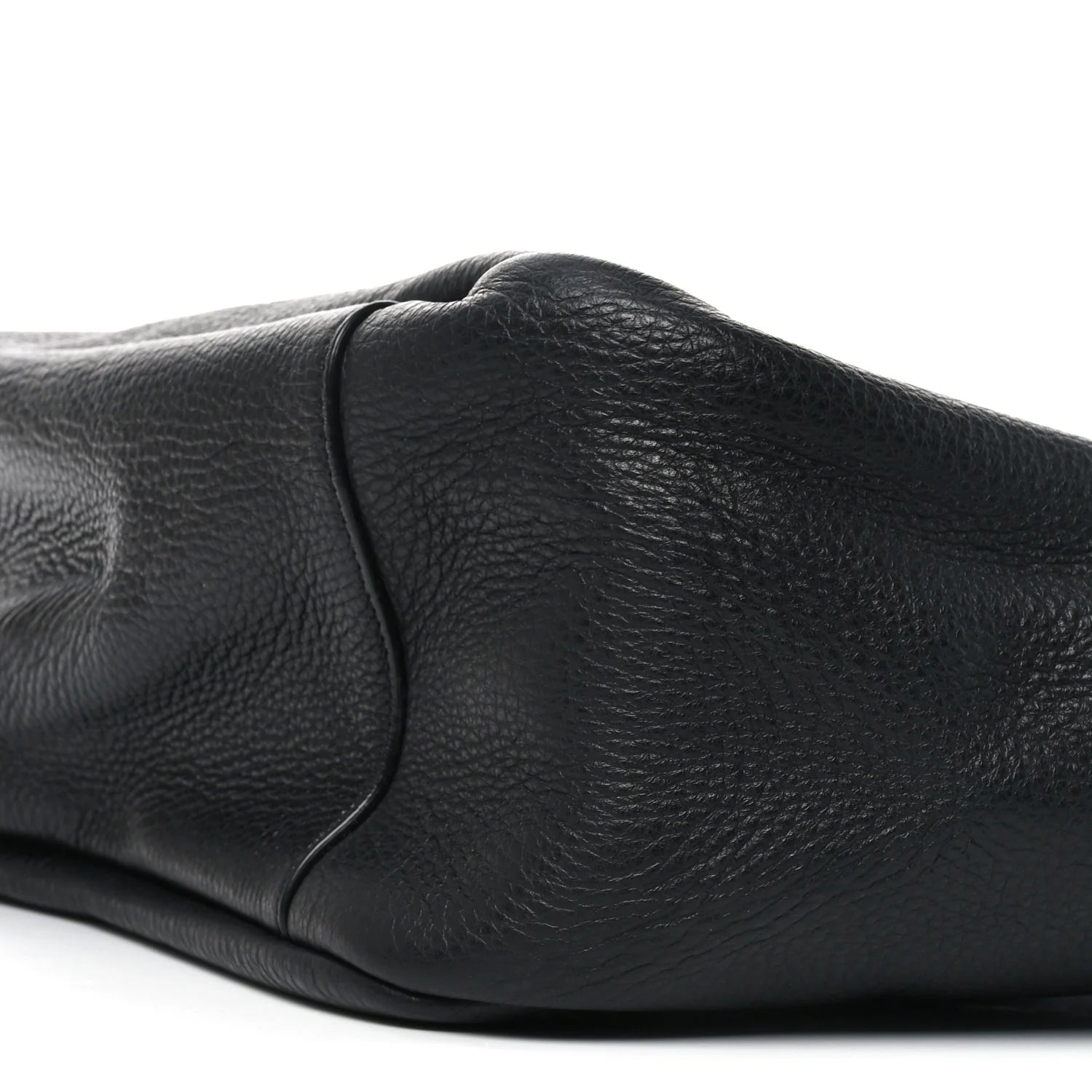 Grained Deerskin Bea Tote Black