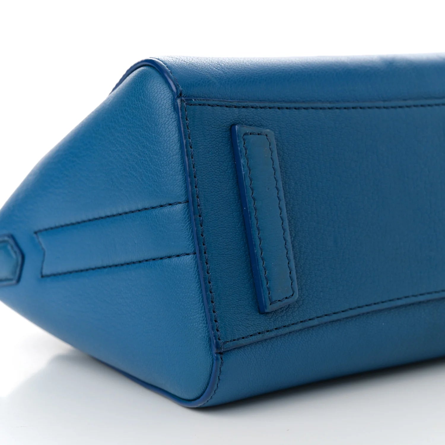 Sugar Goatskin Mini Antigona Persian Blue