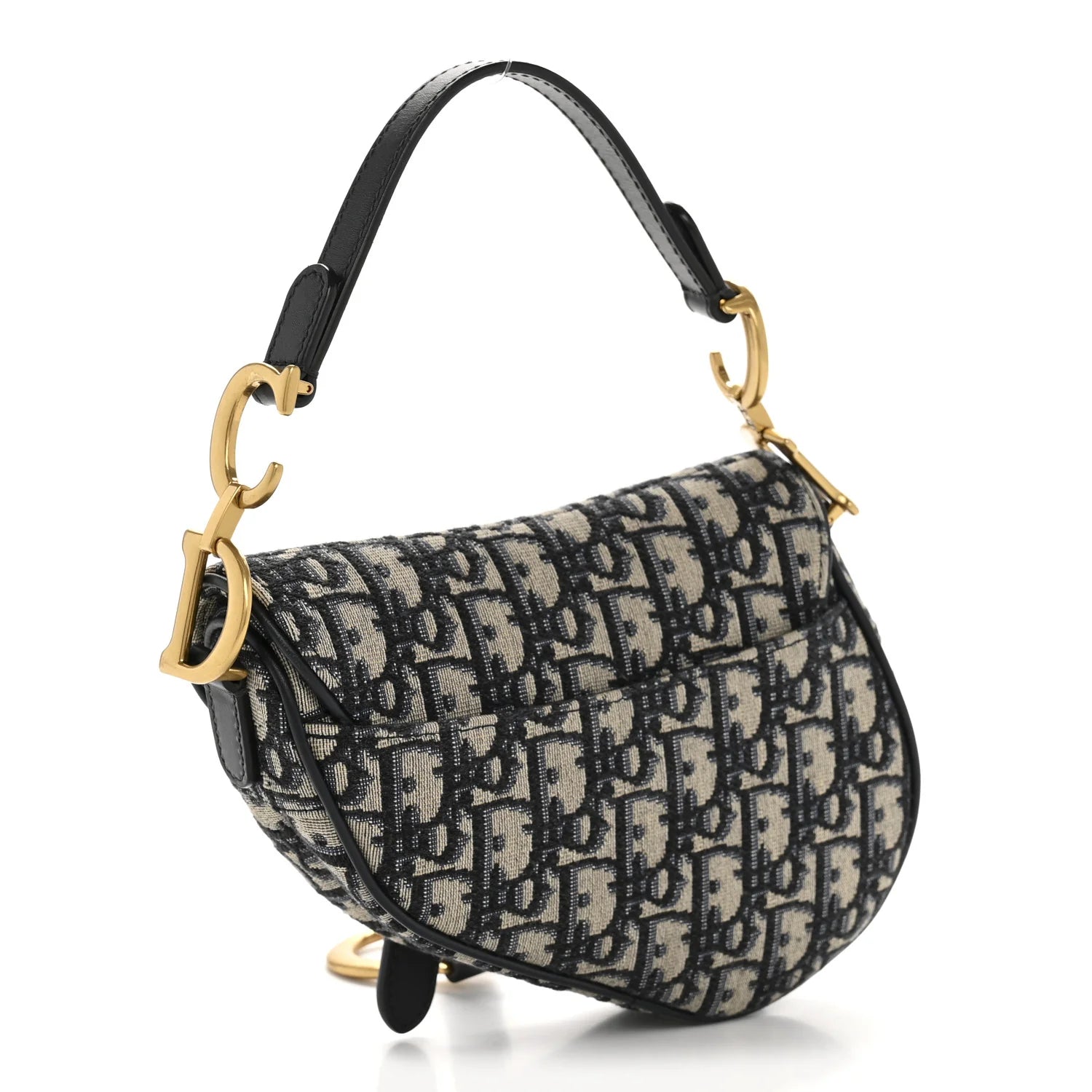 Oblique Mini Saddle Bag Blue