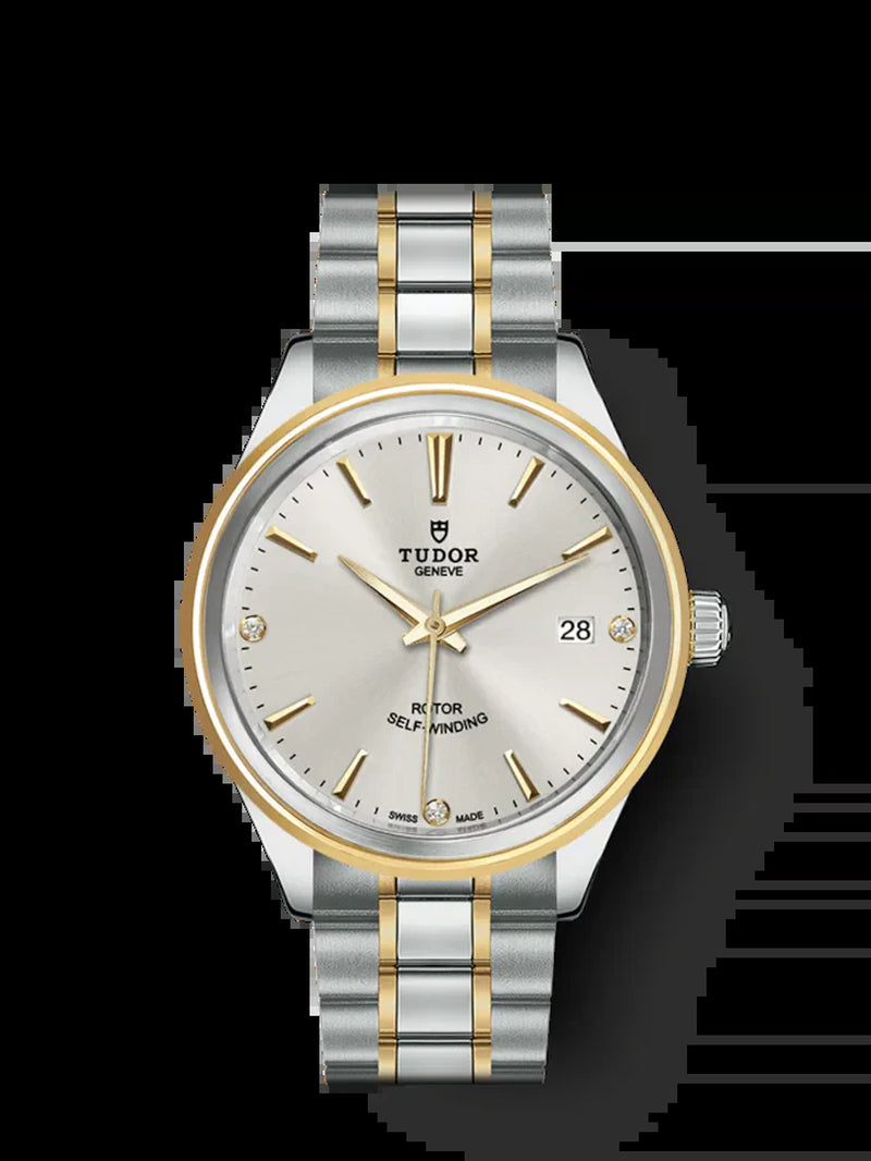 Style, Stainless Steel and Yellow Gold with Diamond-Set, 38Mm, Ref# M12503-0005
