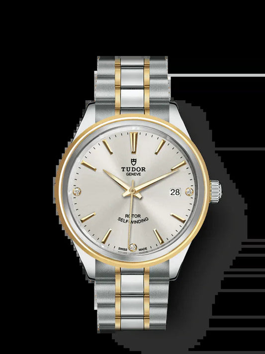 Style, Stainless Steel and Yellow Gold with Diamond-Set, 38Mm, Ref# M12503-0005