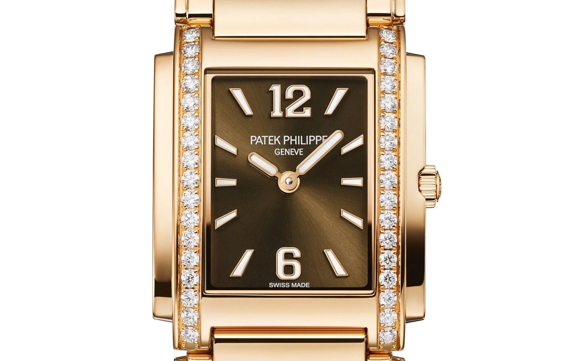 Twenty~4 Quartz Ladies Watch, 18K Rose Gold with 34 Diamond (~0.57 Ct), 25.1 X 30 Mm, Ref# 4910/1201R-001