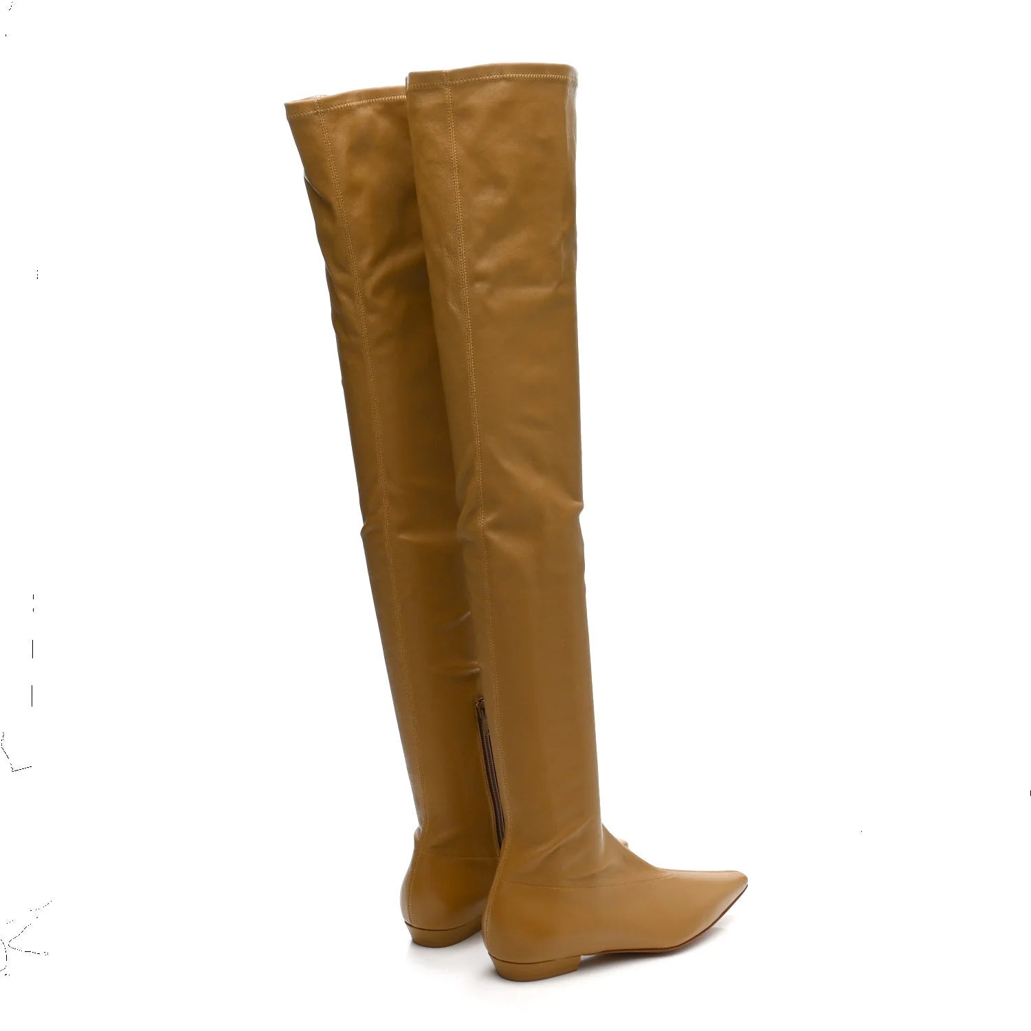 Cocktail Stretch Nappa Almond Boots 37.5 Fudge