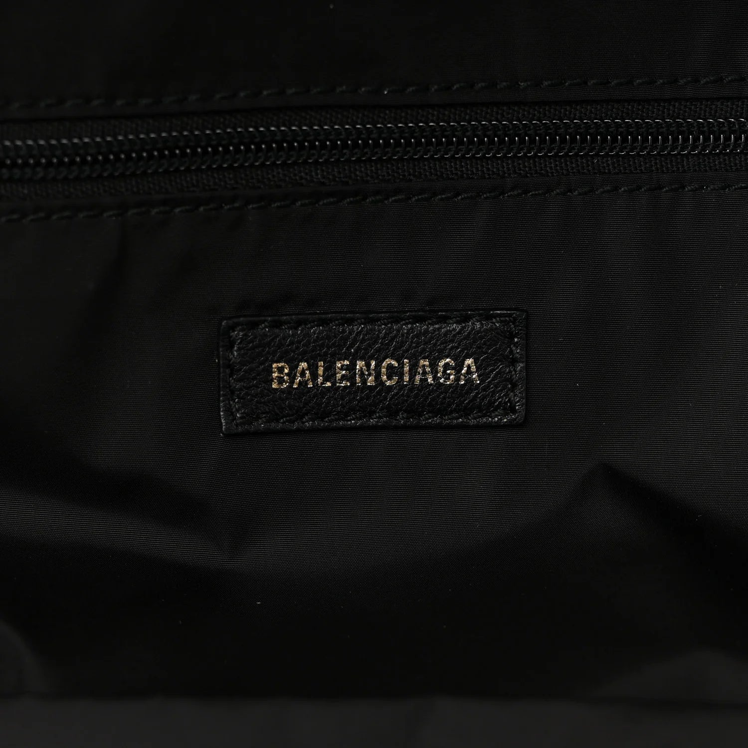 Sport Nylon Logo Embroidered Large Wheel Backpack Black