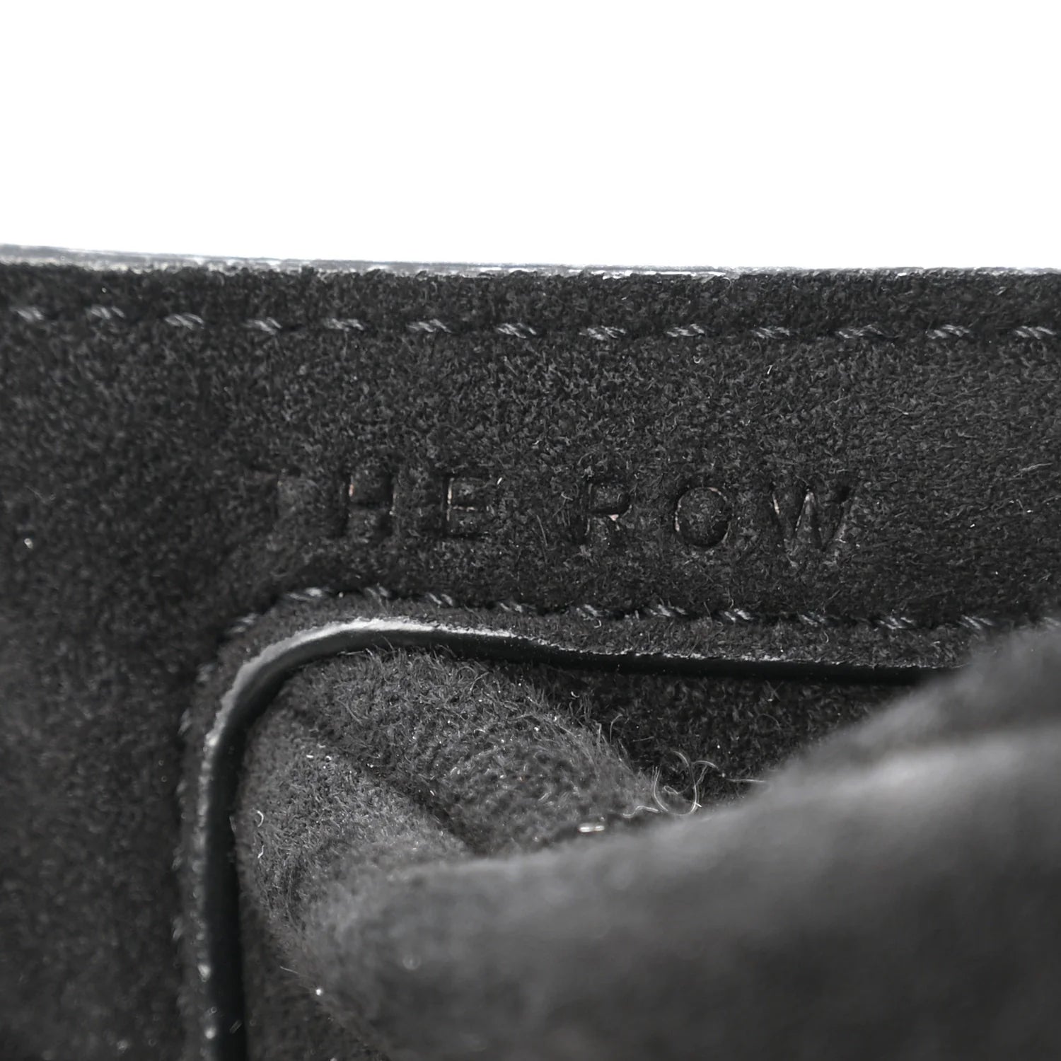 Suede Small Slouchy Banana Bag Black