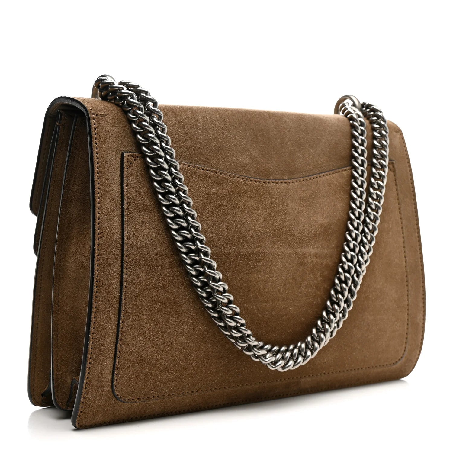 Suede Medium Dionysus Shoulder Bag Taupe