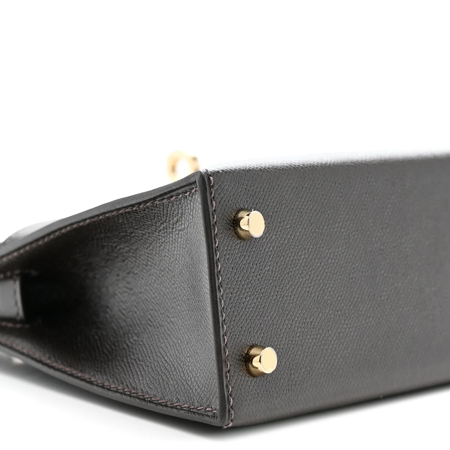 Madame Calfskin Mini Kelly Sellier 20 Bai Brun